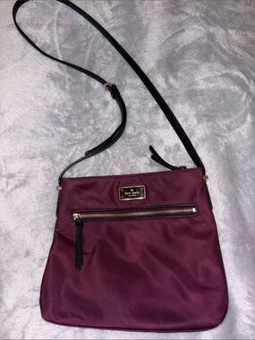 kate spade Crossbody Bag in Burgundy with Black Strap